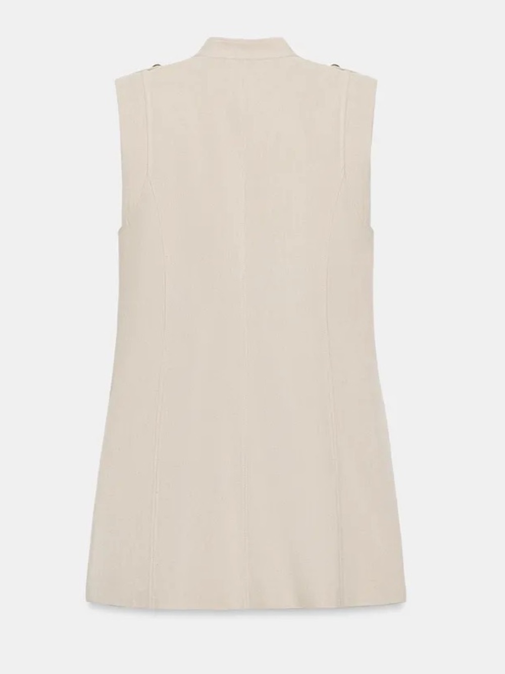 ZARA LINEN MINI DRESS WITH BUTTON FASTENING - Picture 15 of 16